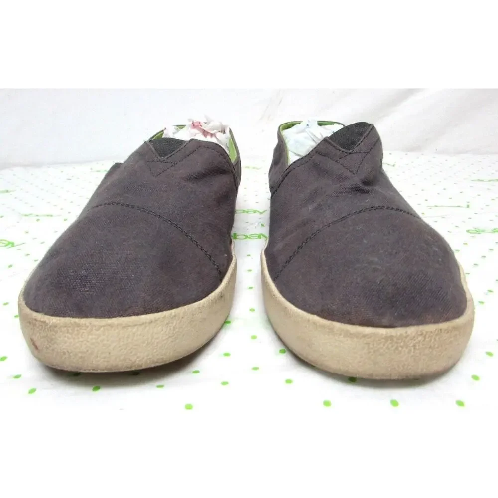 Tom's men's size 13 gray grey loafers sneakers comfort shoes